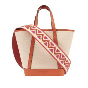 Rue Des Fleur Le Petit Sac 25 Barchetta Arancio Tracolla Ricamata