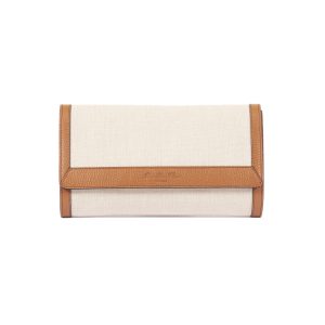 Rue Des Fleurs Sacs 12 Pochette Cognac Lino