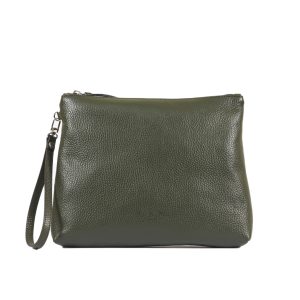 Rue Des Fleurs Weekend La Trousse Busta Vitello Verde Bottiglia